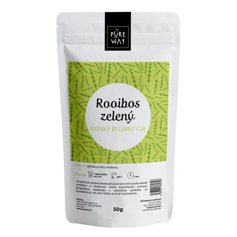 Pure Way ROOIBOS zelený sypaný bylinný čaj, 50 g