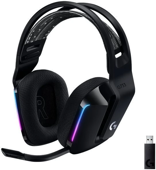 Logitech G733 LIGHTSPEED Wireless RGB Gaming Headset BLACK