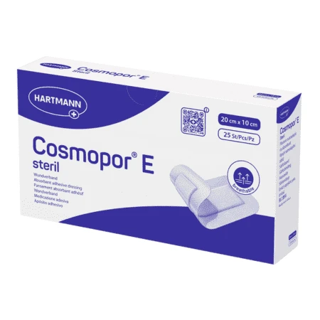 COSMOPOR E Steril náplasť 20 cm x 10 cm 25 ks