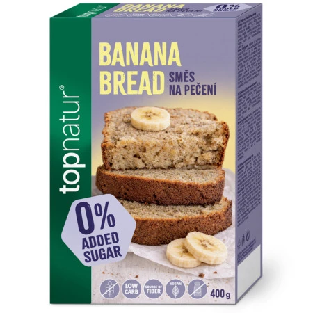 TOPNATUR Zmes na pečenie banana bread bez pridaného cukru bezgluténová 400 g