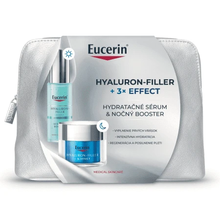 EUCERIN Hyaluron-filler + 3x effect booster sérum 30 ml + nočný booster 50 ml Vianoce set