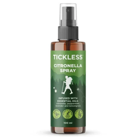 TICKLESS Outdoor citronella sprej proti komárom a kliešťom 100 ml