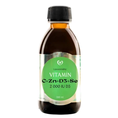 ZDRAVÝ SVET Lipozomálny vitamín C + Zn + D3 + Se 200 ml