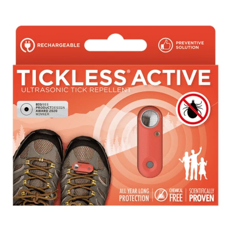 TICKLESS Active nabíjací ultrazvukový odpudzovač kliešťov pre ľudí coral 1 ks