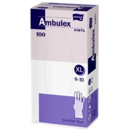 AMBULEX Rukavice vinyl veľkosť XL nesterilné nepúdrované 100 ks
