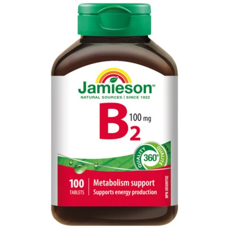 JAMIESON Vitamín B2 riboflavín 100mg 100 tabliet