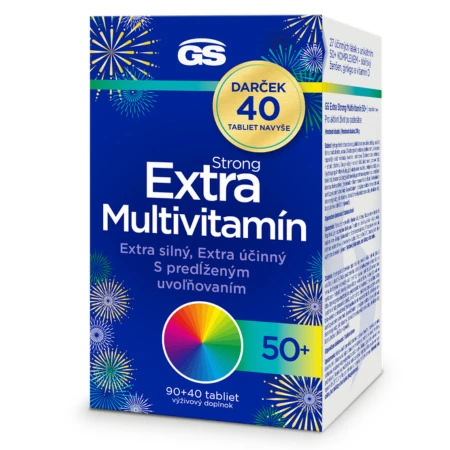 GS Extra strong multivitamín 50+ 90 + 40 tabliet