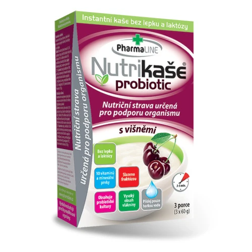 NUTRIKAŠA Probiotic s višňami 3 x 60g