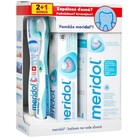 MERIDOL Systém na zapálené a krvácajúce ďasná 1 set