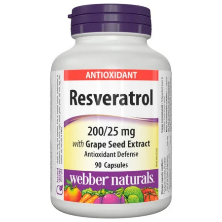 WEBBER NATURALS Resveratrol 90 kapsúl