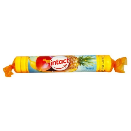 INTACT Hroznový cukor tropic pastilky v rolke 40 g
