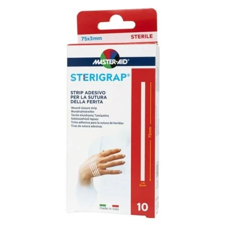 STERIGRAP NÁPLASŤOVÉ STEHY sterilné (75 x 3 mm) 10 ks