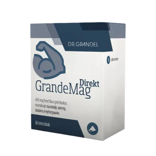 DR. GRANDEL Grandemag direkt prášok 400 mg horčíka 16 vrecúšok
