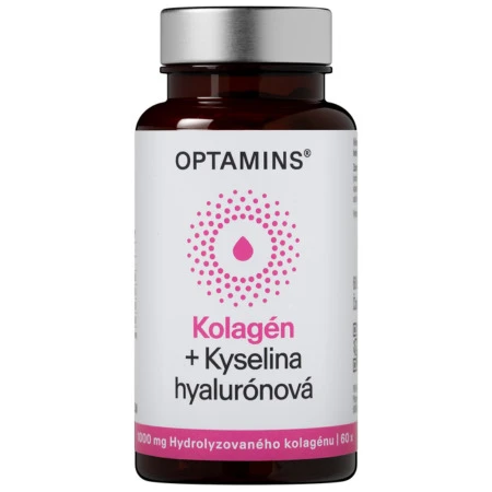 OPTAMINS Kolagén + kyselina hyalurónová 60 kapsúl