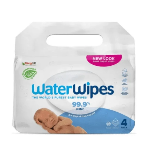 WATERWIPES 100% bio odbúrateľné obrúsky 4 x 60 ks