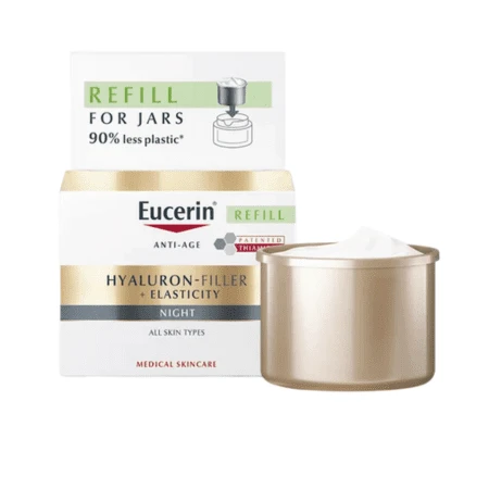 EUCERIN Hyaluron-filler+elasticity nočný krém náhradná náplň 50 ml