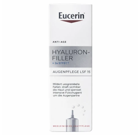 EUCERIN Hyaluron filler+ 3xeffect očný krém SPF15 15 ml