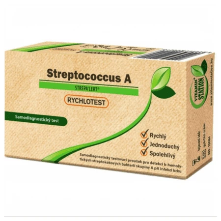 VITAMIN STATION Rýchlotest Streptococcus A test z hrdla 1 x 1 ks