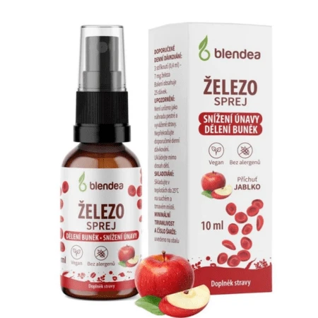 BLENDEA Železo sprej príchuť jablko 10 ml