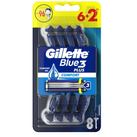 GILLETTE Blue3 comfort pánsky jednorazový holiaci strojček 8 ks