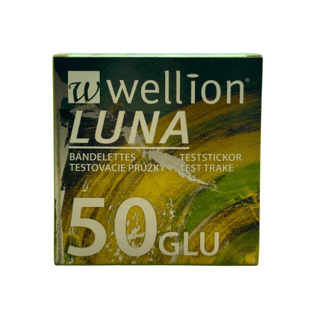 WELLION Luna glu testovacie prúžky 50 ks