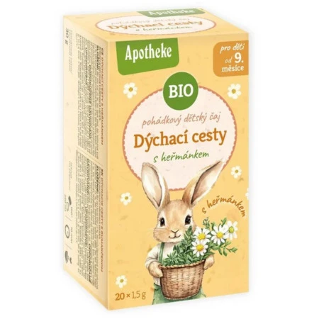 APOTHEKE Rozprávka dýchacie cesty s rumančekom bio 20 x 1,5 g