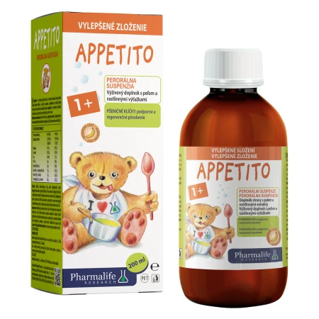 PHARMALIFE Appetito sirup 1+ perorálna suspenzia banánová príchuť 200 ml