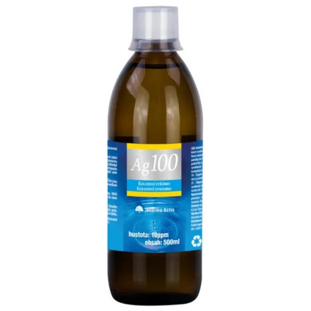 PHARMA ACTIV Koloidné striebro Ag100 hustota 10ppm inov.2026 500 ml
