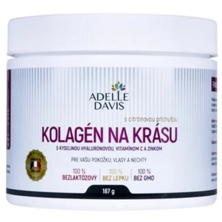 ADELLE DAVIS Kolagén na krásu prášok s citrónovou príchuťou 190 g