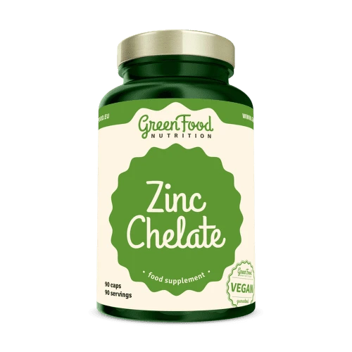GREENFOOD Zinok chelát 90 kapsúl