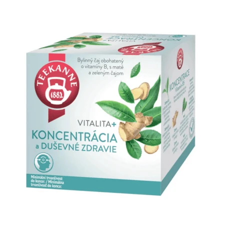 TEEKANNE Vitalita + koncentrácia čaj 10 x 1,8 g