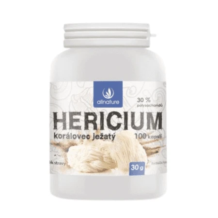 ALLNATURE Hericium korálovec ježatý 100 kapsúl