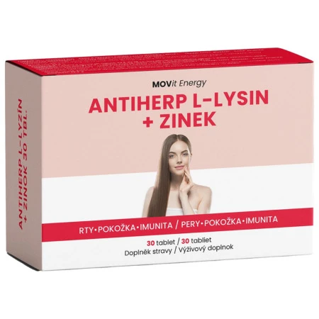 MOVit  AntiHerp l-lyzín a zinok 30 tabliet