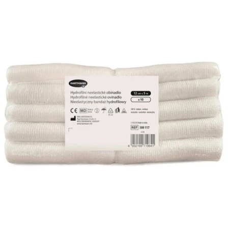Ovínadlo hydrofilné neelastické nesterilné 12 cm x 5 m 1 x 10 ks