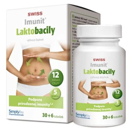 SWISS Imunit laktobacily 30 + 6 kapsúl ZADARMO