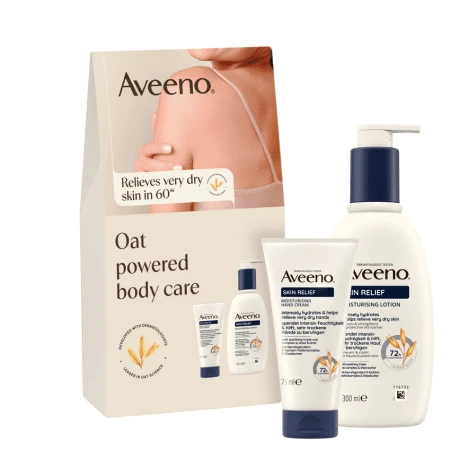 AVEENO Skin Relief Darčeková sada hydratačné telové mlieko + hydratačný krém na ruky set