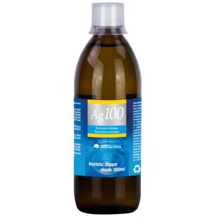 PHARMA ACTIV Koloidné striebro Ag100 hustota 20ppm inov.2026 500 ml