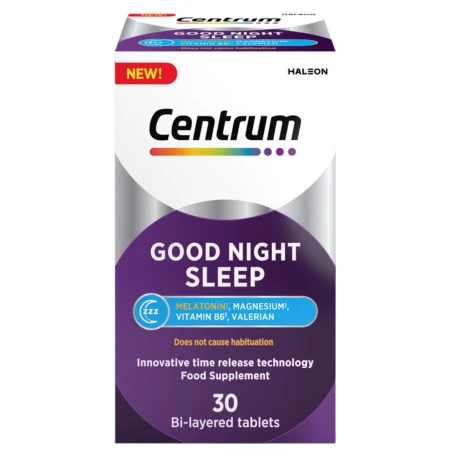 CENTRUM Good night sleep melatonin a valeriana 30 tabliet