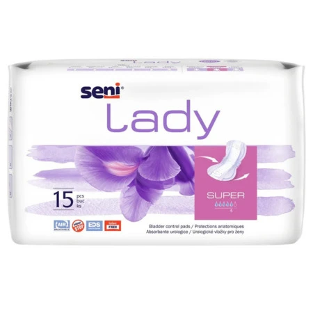 SENI Lady air super urologické vložky pre ženy savosť 800 ml 15 ks