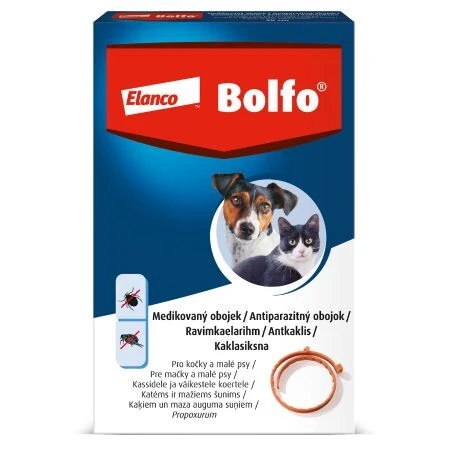 BOLFO obojok pre mačky a malých psov, obvod 38 cm 1 ks