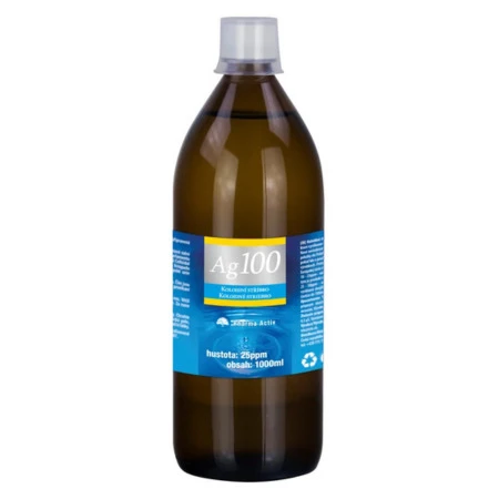PHARMA ACTIV Koloidné striebro Ag100 hustota 25ppm inov.2026 1000 ml