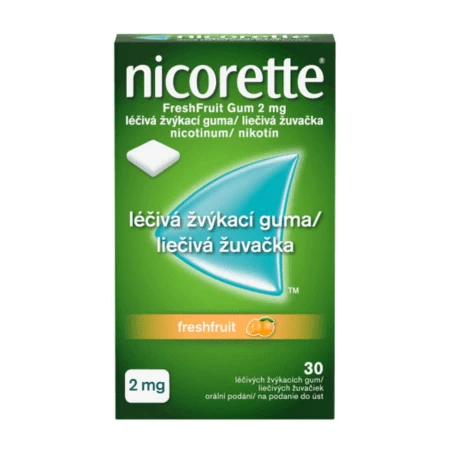 NICORETTE Freshfruit gum 2 mg 30 žuvačiek
