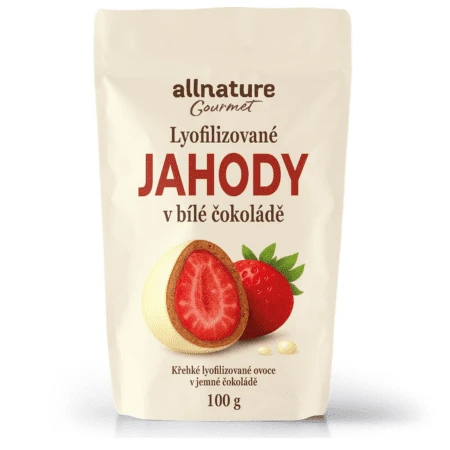ALLNATURE Jahody mrazom sušené lyofilizované plody 100 g