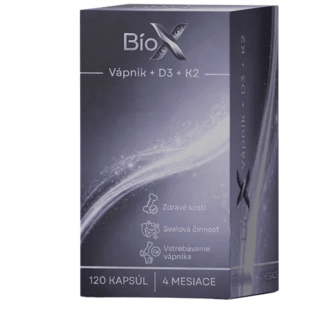 BIOX Vápnik + D3 + K2 120 kapsúl
