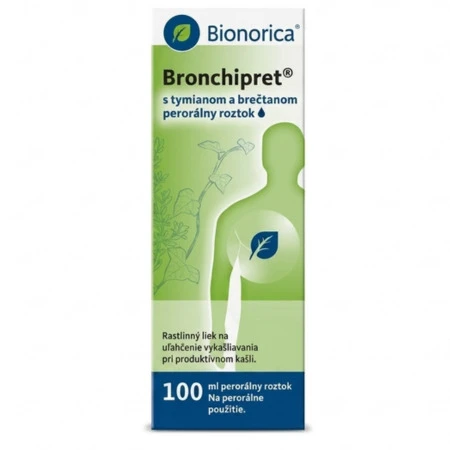 BRONCHIPRET Tymian a brečtan perorálny roztok + odmerka 50 ml