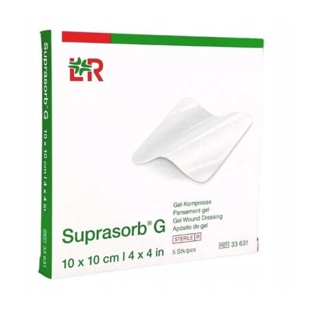 Suprasorb G hydrogel kompresa 10x10cm 1 x 5 ks