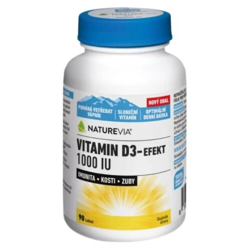 NATUREVIA Vitamín D3-efekt 1000 I.U. 90 tabliet