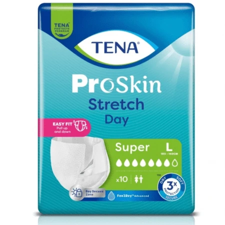 TENA Proskin stretch day super zalepovacie naťahovacie nohavičky veľ. L 1 x 10 ks