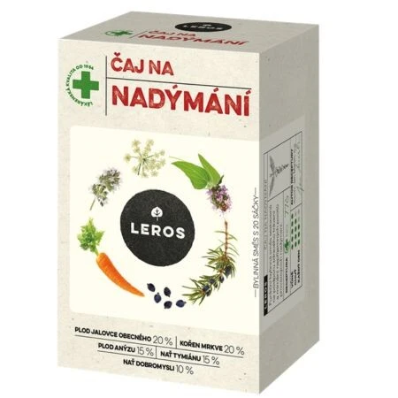LEROS ČAJ NA NADÚVANIE bylinný čaj, nálevové vrecúška 20x1,5 g