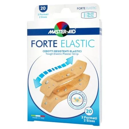 FORTE ELASTIC Náplasť elastická vodeodolná, 2 veľkosti 20 ks